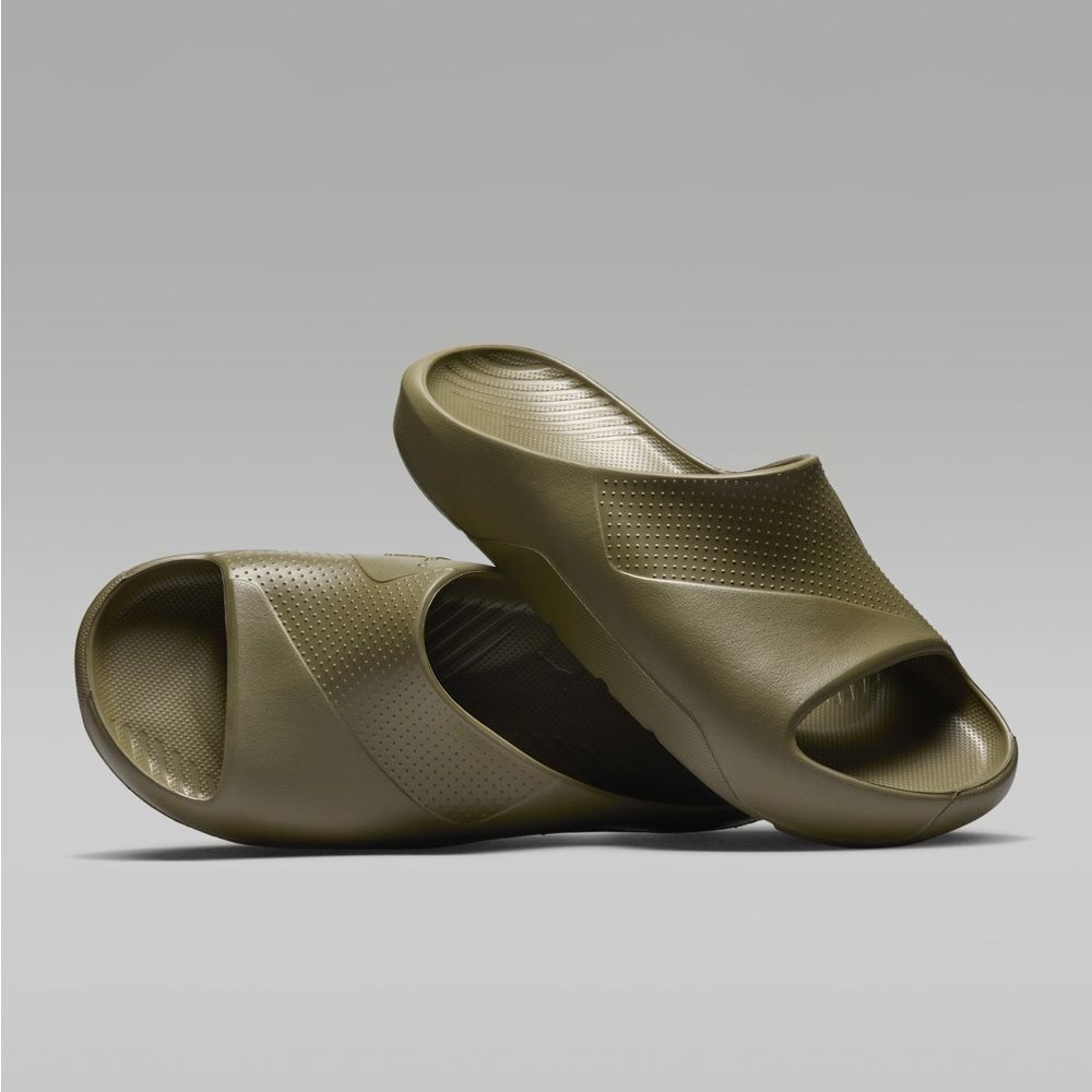 NEW NIB Jordan Womens Jordan Post Slide in Medium Olive Size 10